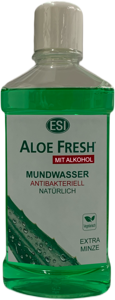 Aloe-Vera-Mundwasser mit Alkohol  Antibakterielle Mundpflege mit Aloe Vera,  Salbei & Propolis