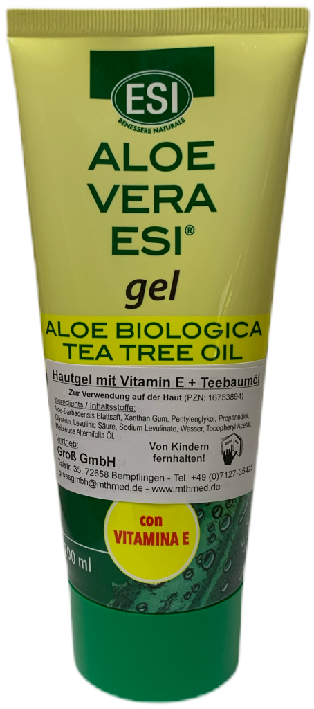 Aloe Vera Gel mit Vitamin E & Teebauml  Bio & Vegan